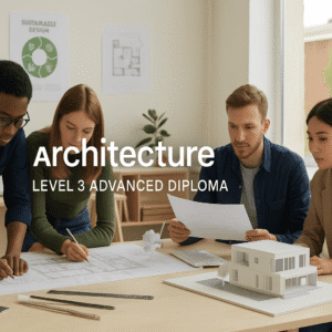 architecture course students learning design, construction, and sustainable building techniques