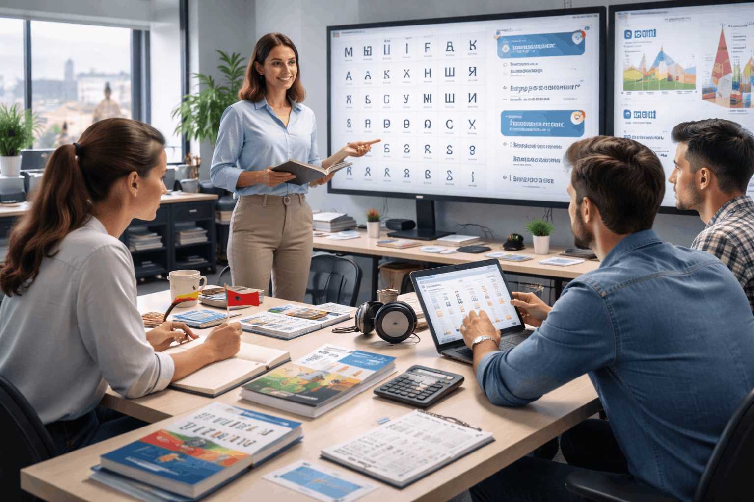 Russian language for beginners learning Cyrillic alphabet, basic grammar, greetings, and everyday conversation