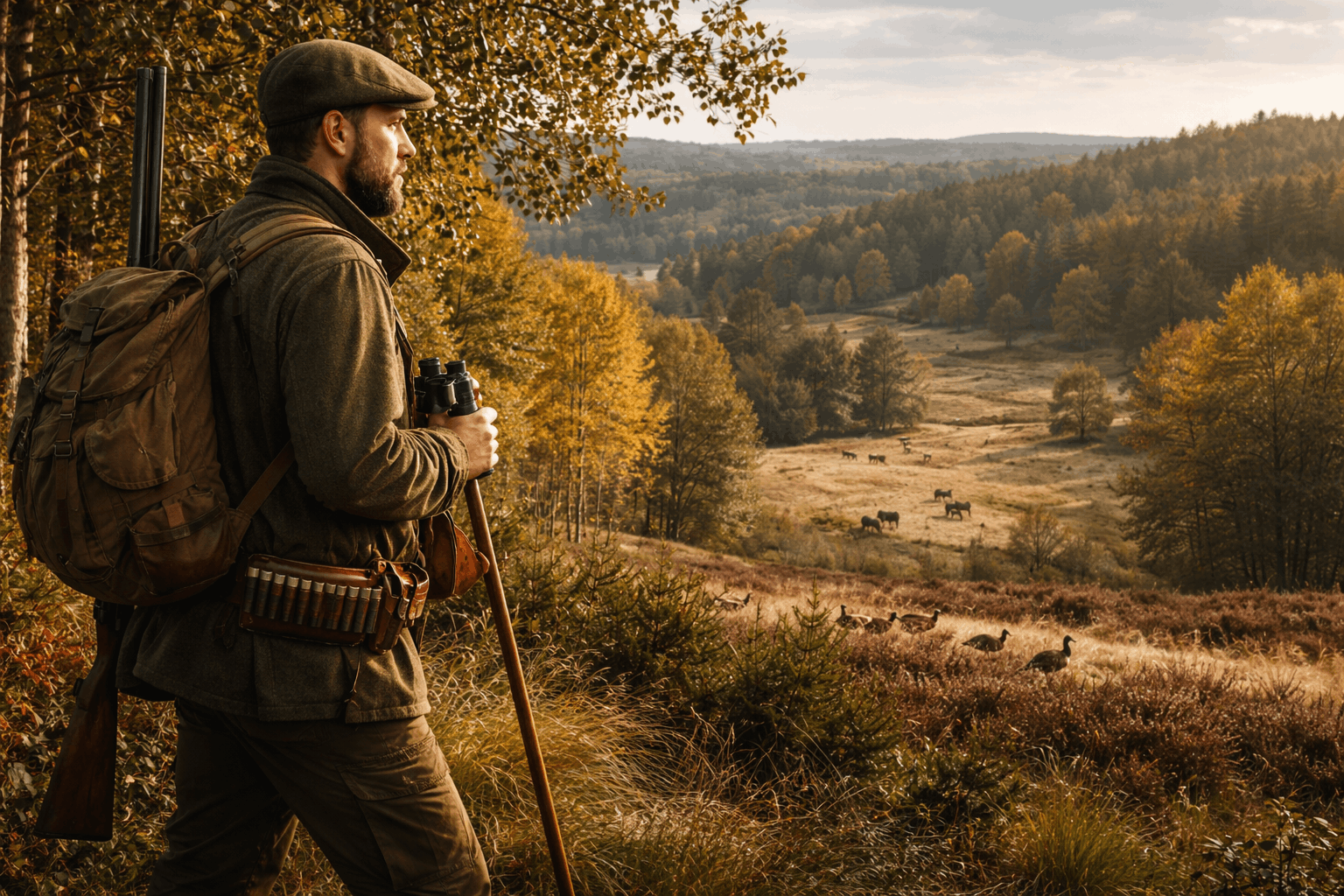 Gamekeeper managing woodland habitat and wildlife as part of the Gamekeeping Advanced Diploma Level 8 course
