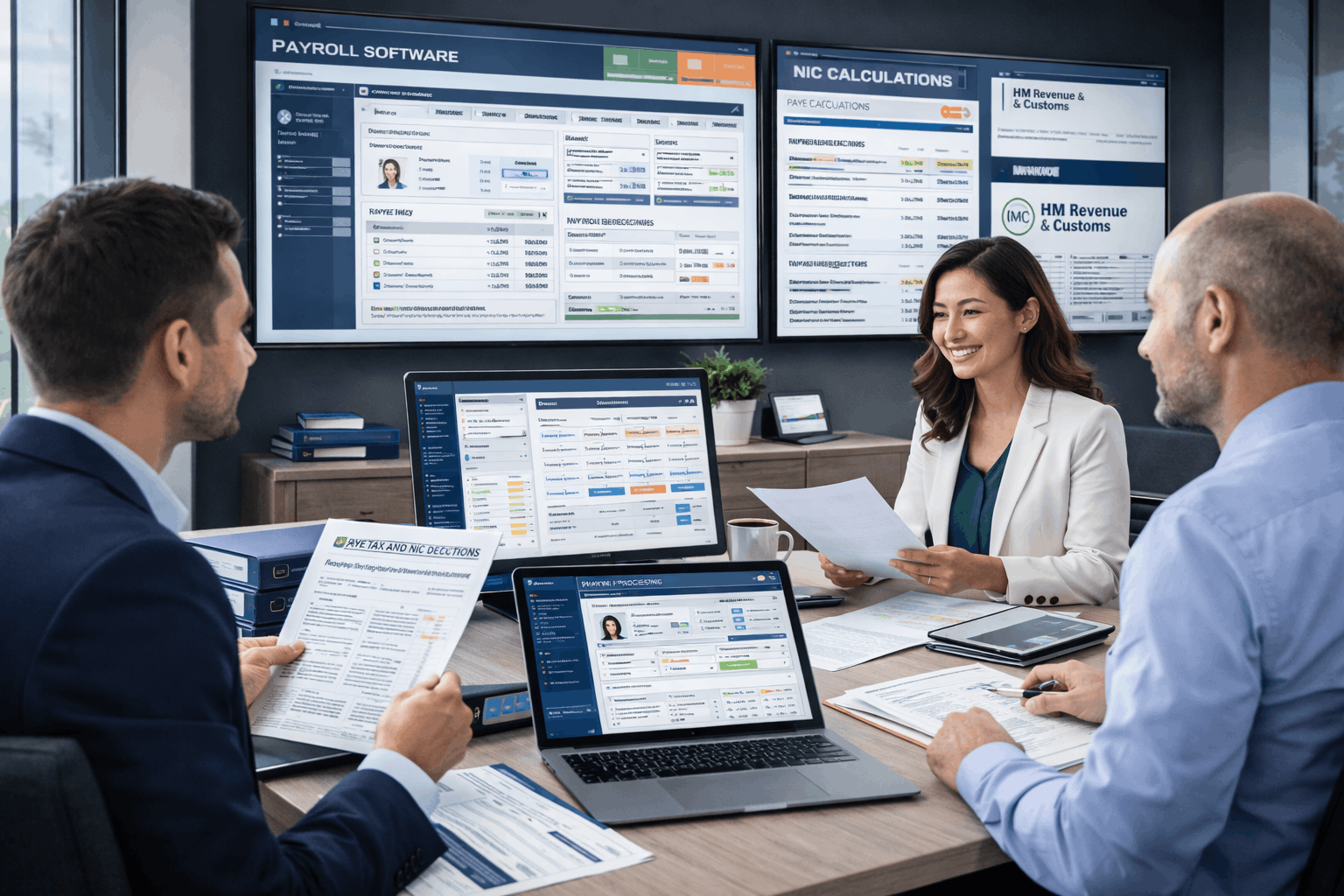 UK payroll management course showing HR planning, payroll calculations, HMRC compliance, PAYE systems, and employee records