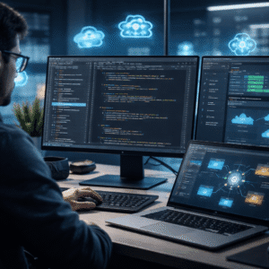 A software engineer building APIs with Golang and Postgres as part of golang backend development in a cloud-based environment.